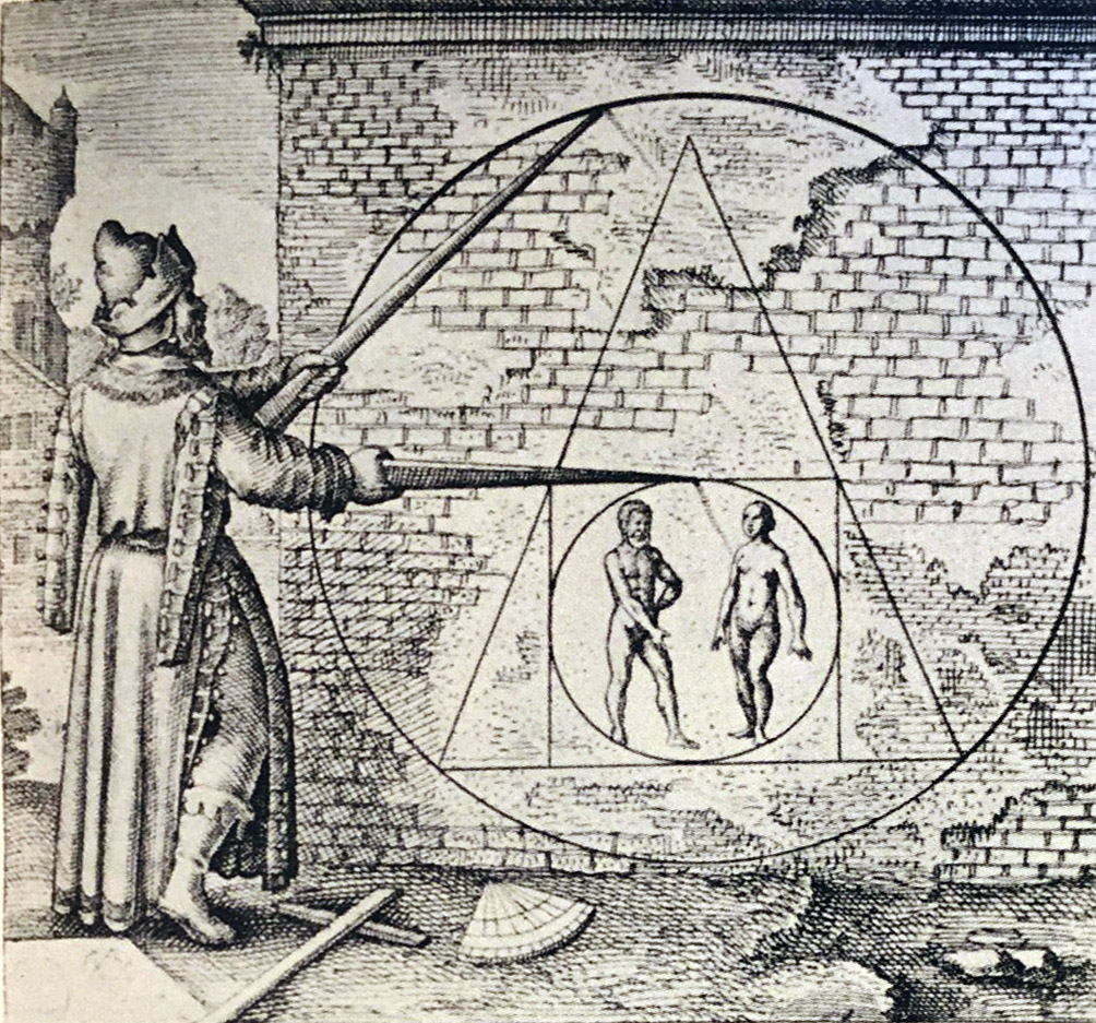Alchemist squaring the circle