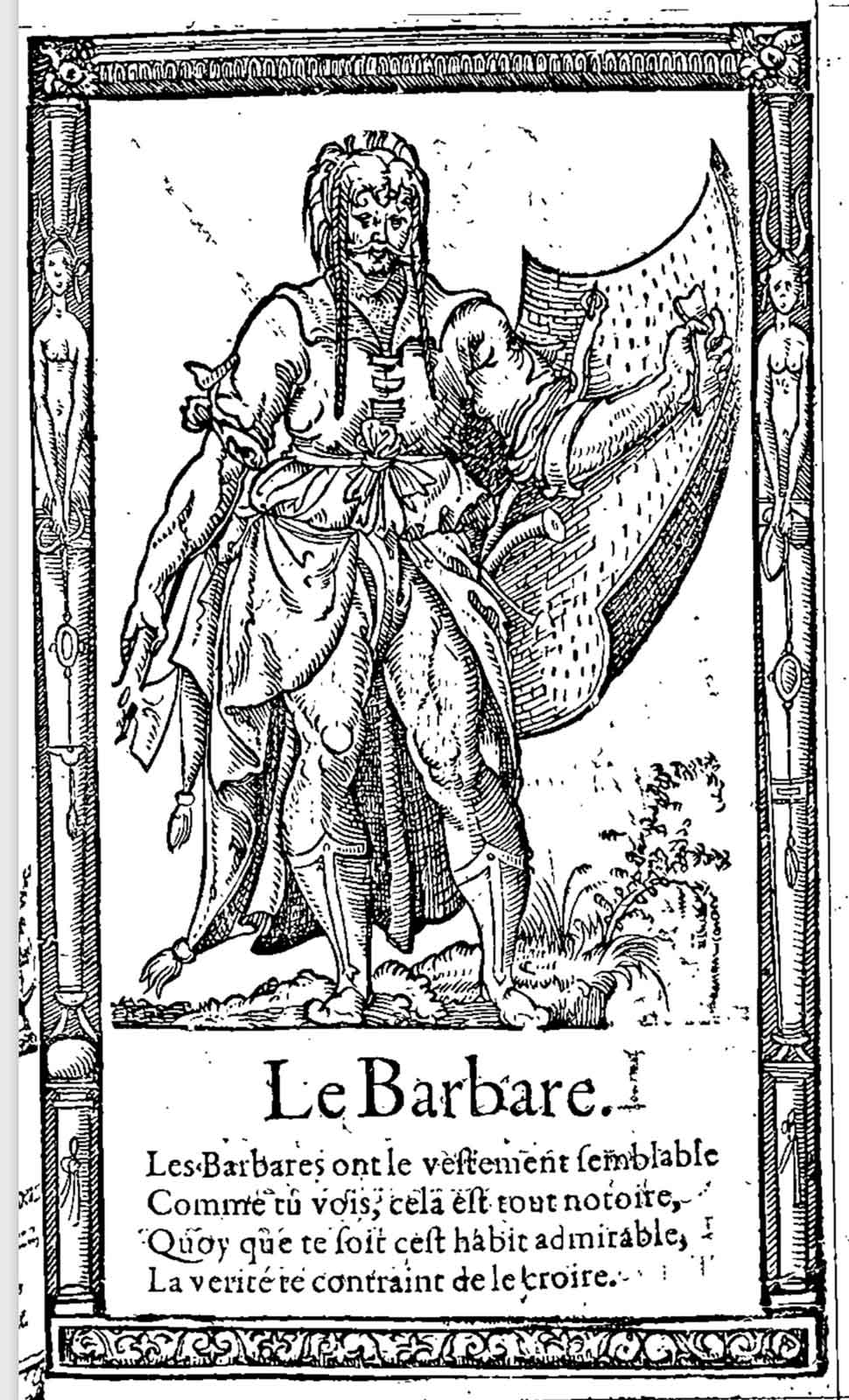Le barbare. Desprez, Recueil de la diversité des habits (1564)