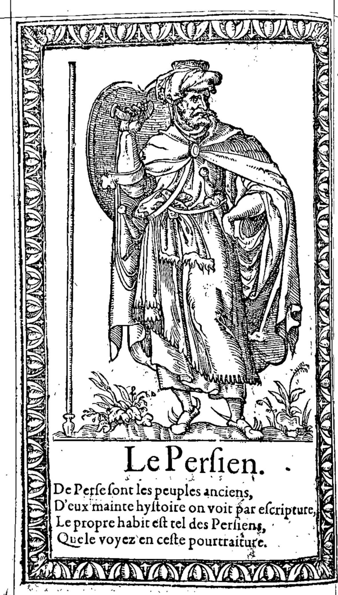Le Persien. Desprez, Recueil de la diversité des habits (1564)