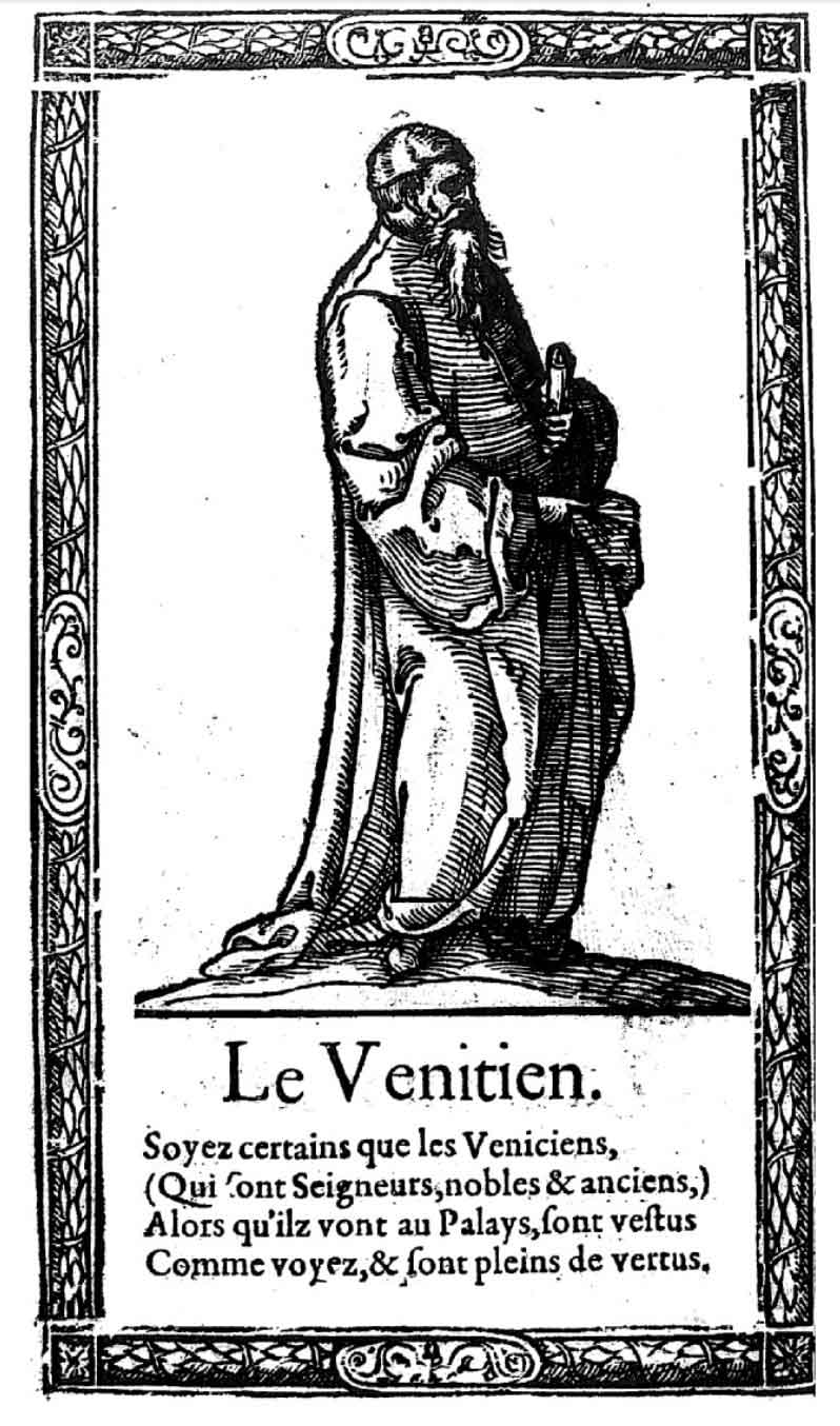 Venitien. Desprez, Recueil de la diversité des habits (1564)
